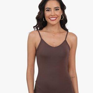 Mini Slip Dress Brown